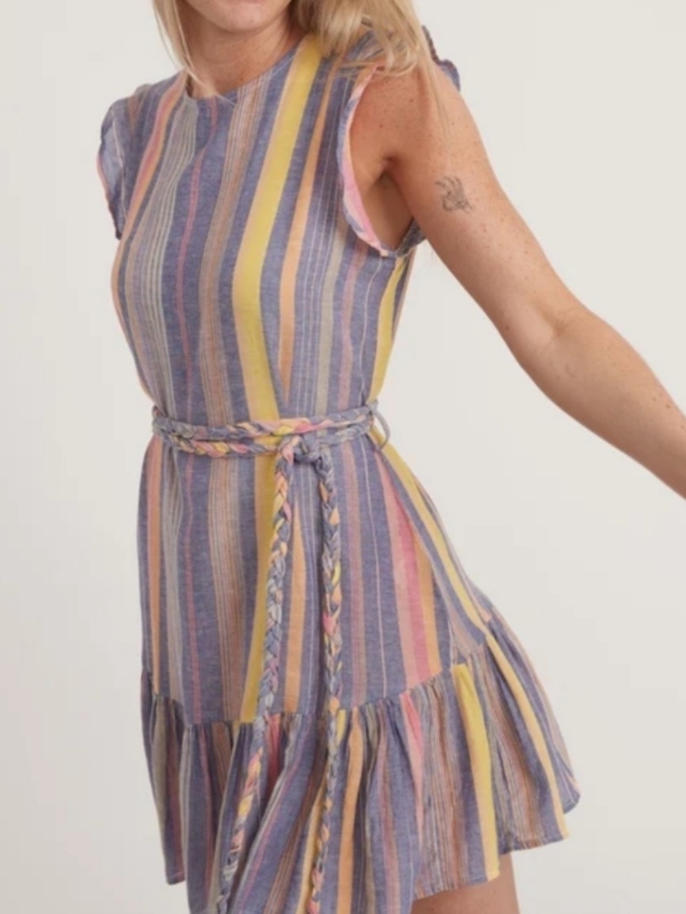 Marine Layer Striped Laney Dress Sz